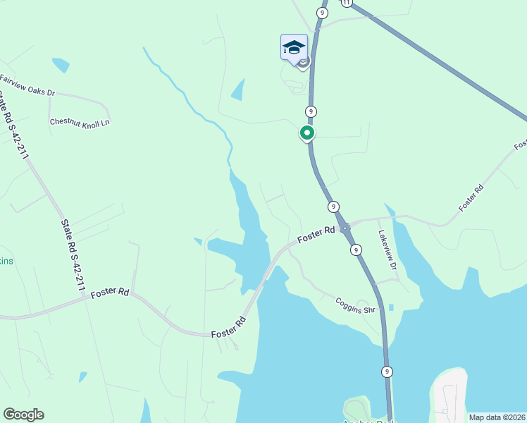 map of restaurants, bars, coffee shops, grocery stores, and more near 453 Coggins Shore in Inman