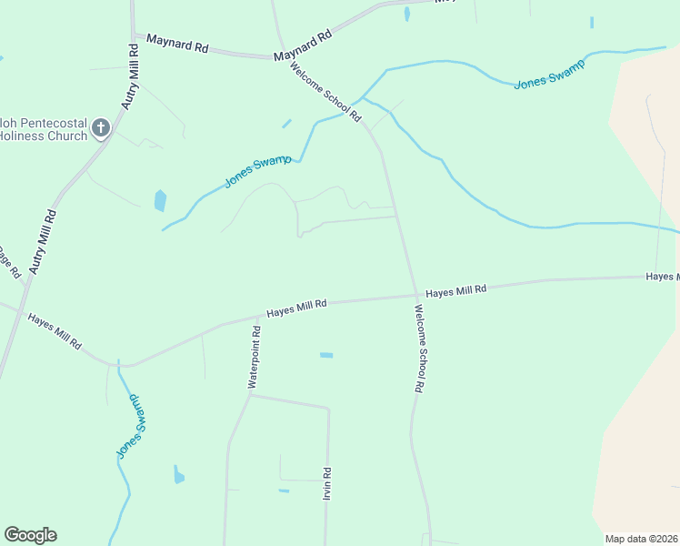 map of restaurants, bars, coffee shops, grocery stores, and more near 2068 Hayes Mill Road in Godwin