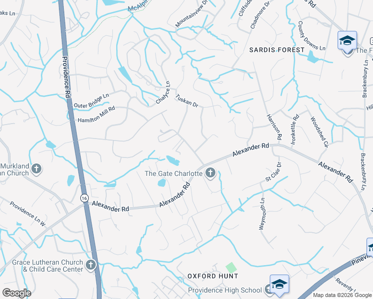 map of restaurants, bars, coffee shops, grocery stores, and more near in Charlotte