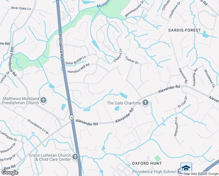 map of restaurants, bars, coffee shops, grocery stores, and more near in Charlotte