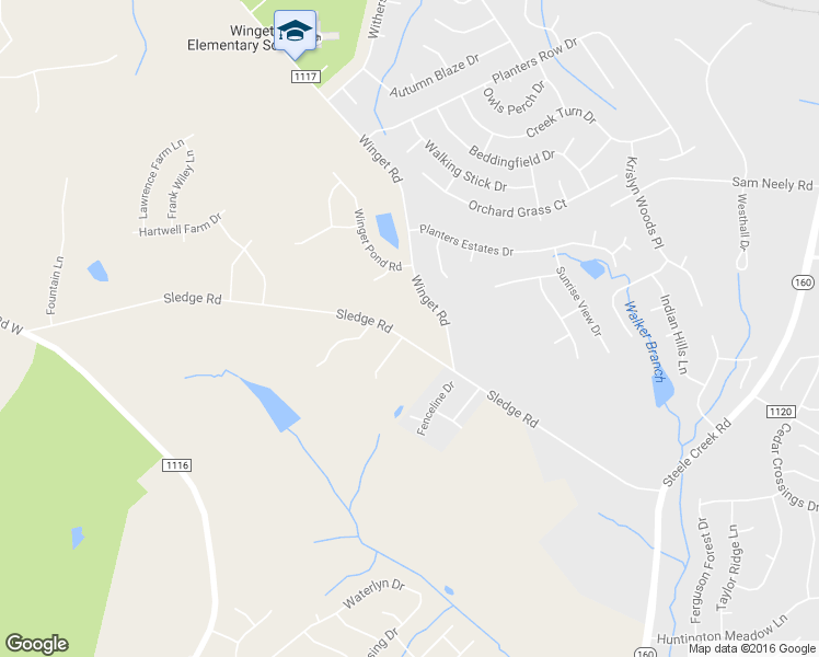 map of restaurants, bars, coffee shops, grocery stores, and more near 13730 Sledge Road in Charlotte