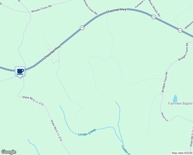 map of restaurants, bars, coffee shops, grocery stores, and more near 335 Cherokee Ridge Drive in Gaffney