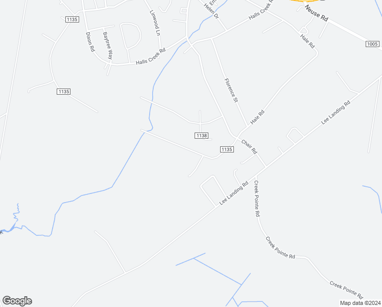 map of restaurants, bars, coffee shops, grocery stores, and more near 247 Longleaf Drive in New Bern