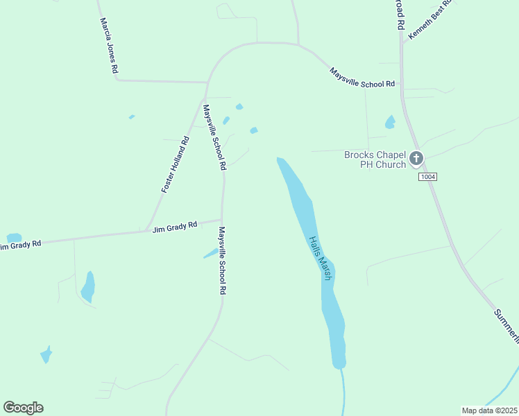 map of restaurants, bars, coffee shops, grocery stores, and more near 409 Maysville School Road in Mount Olive