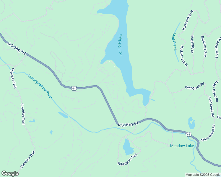 map of restaurants, bars, coffee shops, grocery stores, and more near 125 Overlook Road in Sapphire