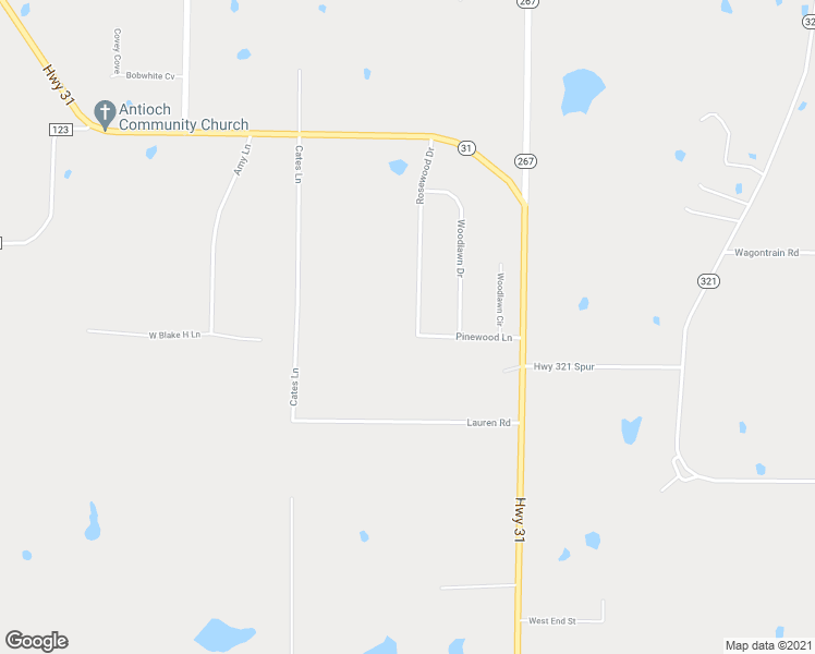 map of restaurants, bars, coffee shops, grocery stores, and more near 58 Rosewood Drive in Beebe