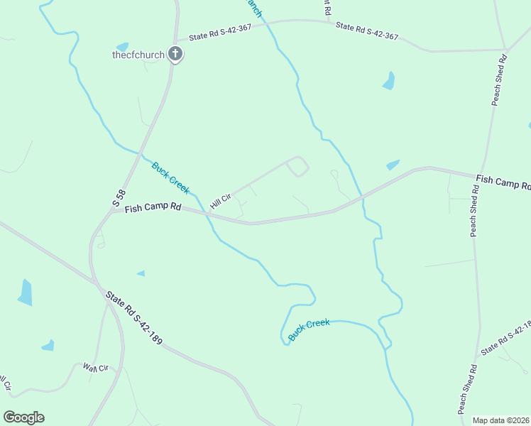 map of restaurants, bars, coffee shops, grocery stores, and more near 1697 Fish Camp Road in Chesnee