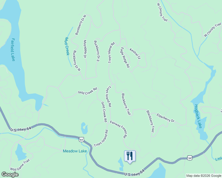 map of restaurants, bars, coffee shops, grocery stores, and more near 2A Holly Forest Court in Sapphire