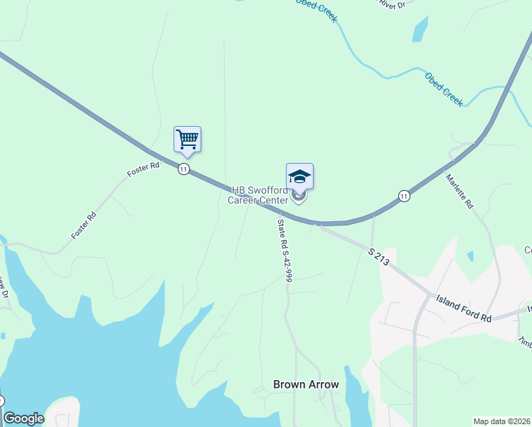 map of restaurants, bars, coffee shops, grocery stores, and more near 5615 State Highway 11 in Inman