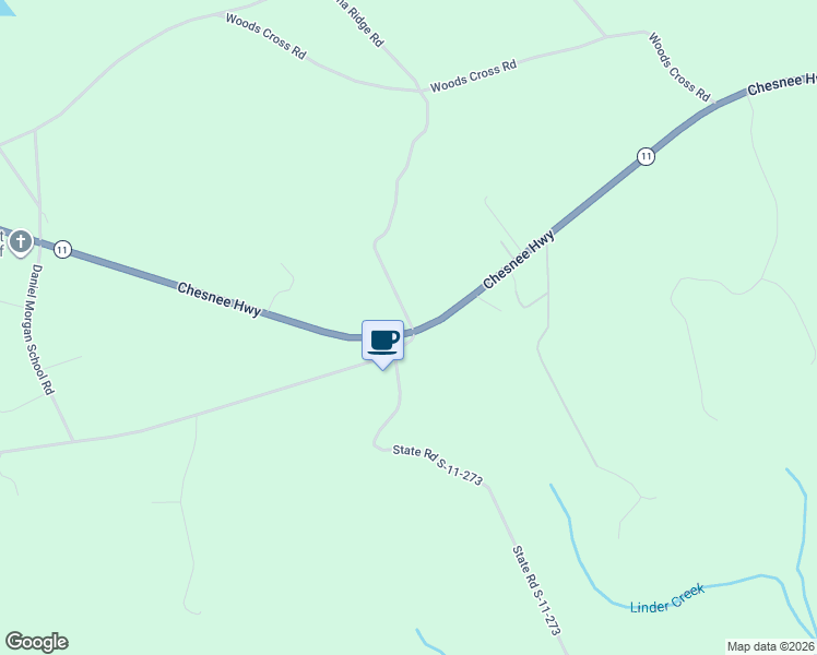 map of restaurants, bars, coffee shops, grocery stores, and more near 100 Carolina Ridge Road in Gaffney