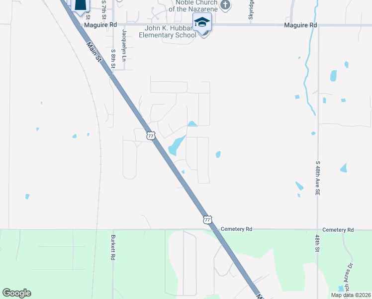 map of restaurants, bars, coffee shops, grocery stores, and more near QUARTZ PLACE in Noble