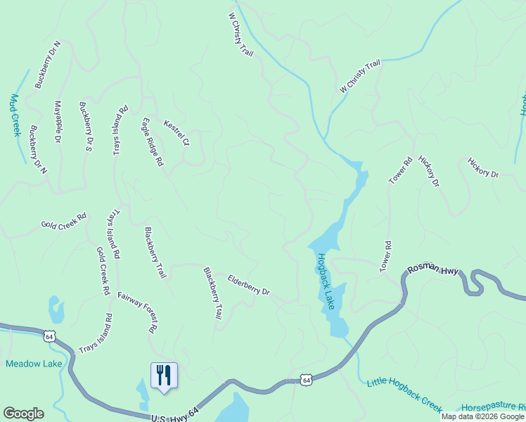 map of restaurants, bars, coffee shops, grocery stores, and more near 34 Holly Forest Court in Sapphire