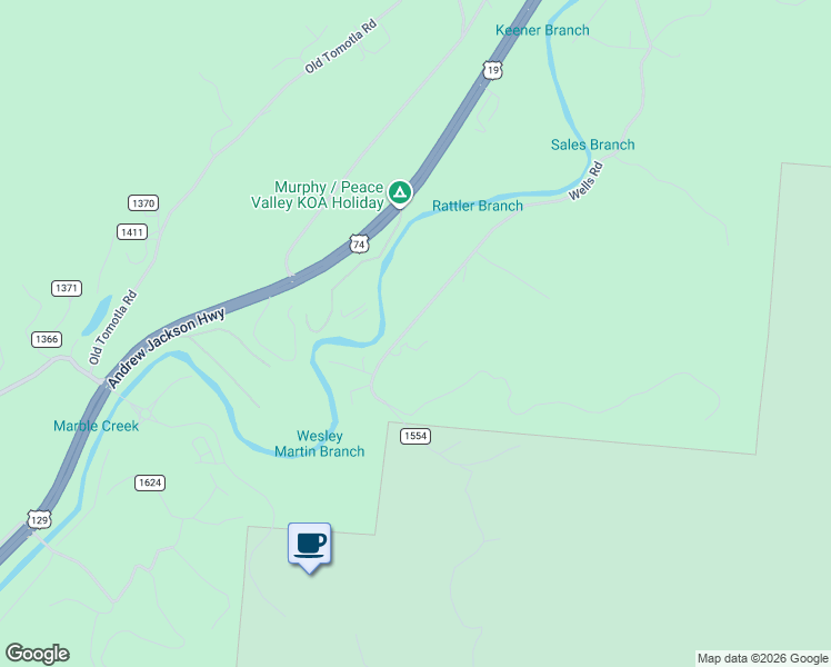 map of restaurants, bars, coffee shops, grocery stores, and more near 1269 Wells Road in Marble