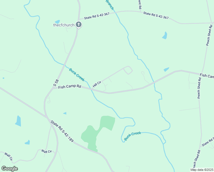 map of restaurants, bars, coffee shops, grocery stores, and more near 140 Hill Circle in Chesnee