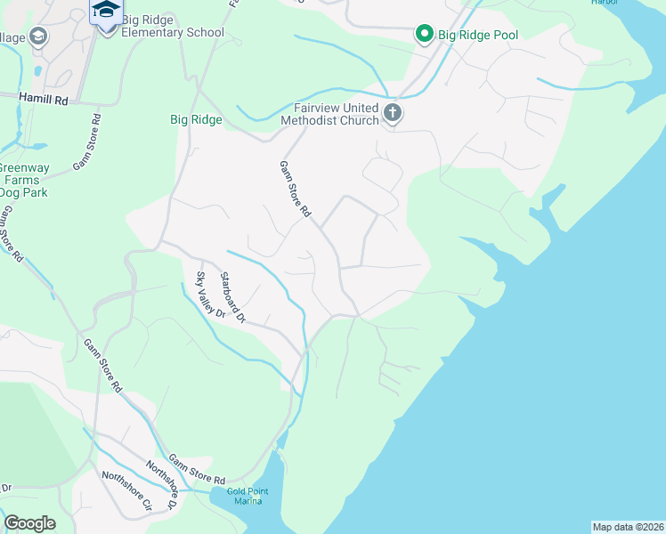 map of restaurants, bars, coffee shops, grocery stores, and more near 4175 Gann Store Road in Chattanooga