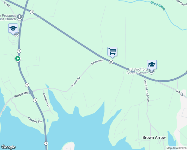 map of restaurants, bars, coffee shops, grocery stores, and more near 2700 Foster Road in Inman