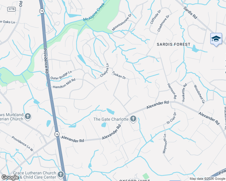 map of restaurants, bars, coffee shops, grocery stores, and more near 7101 Essington Drive in Charlotte