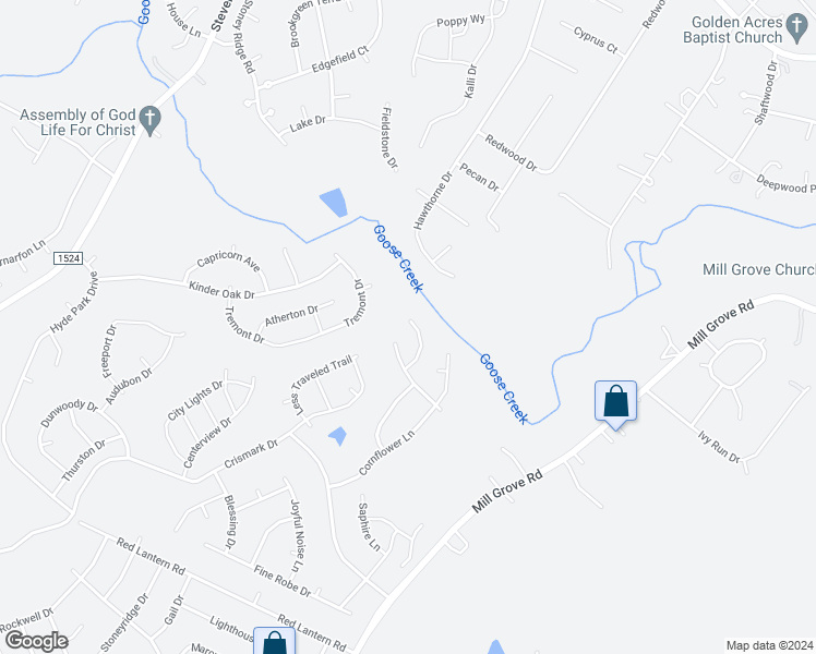 map of restaurants, bars, coffee shops, grocery stores, and more near 1019 Breakmaker Lane in Indian Trail