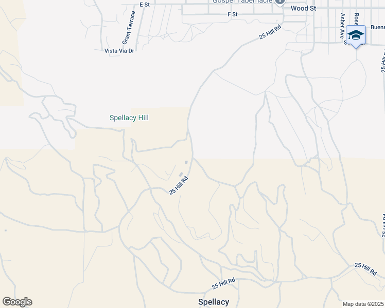 map of restaurants, bars, coffee shops, grocery stores, and more near 25 Hill Road in Taft