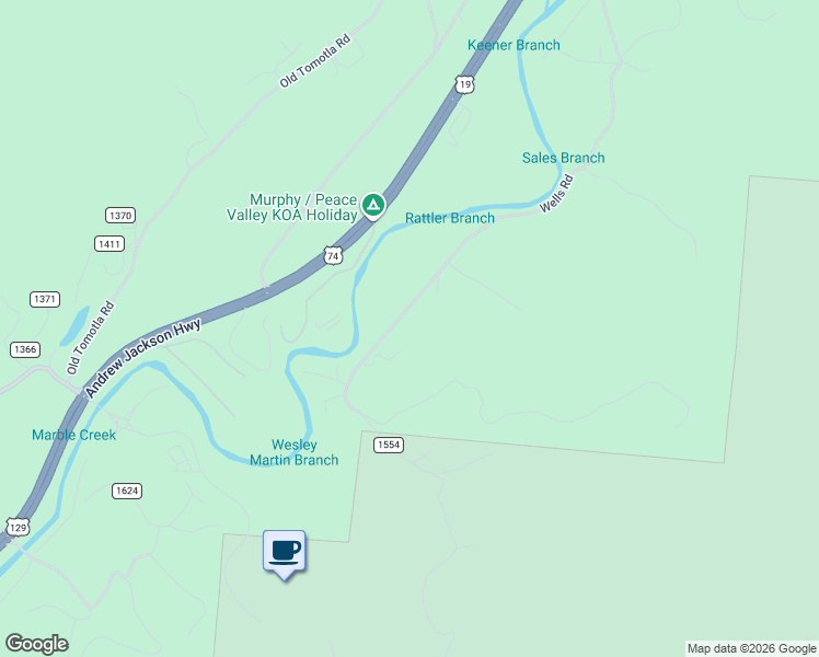 map of restaurants, bars, coffee shops, grocery stores, and more near 1269 Wells Road in Marble