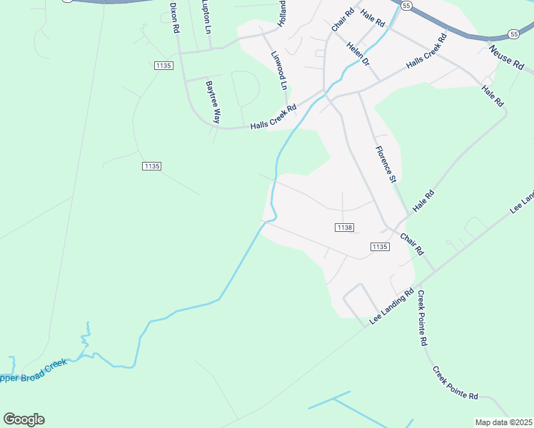 map of restaurants, bars, coffee shops, grocery stores, and more near 508 Longleaf Drive in New Bern
