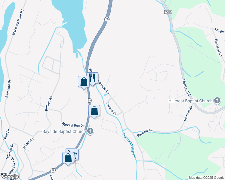 map of restaurants, bars, coffee shops, grocery stores, and more near 6714 Bradley Lane in Harrison