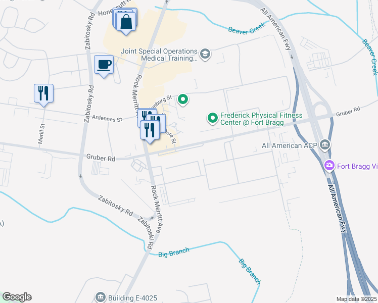 map of restaurants, bars, coffee shops, grocery stores, and more near in Fort Bragg