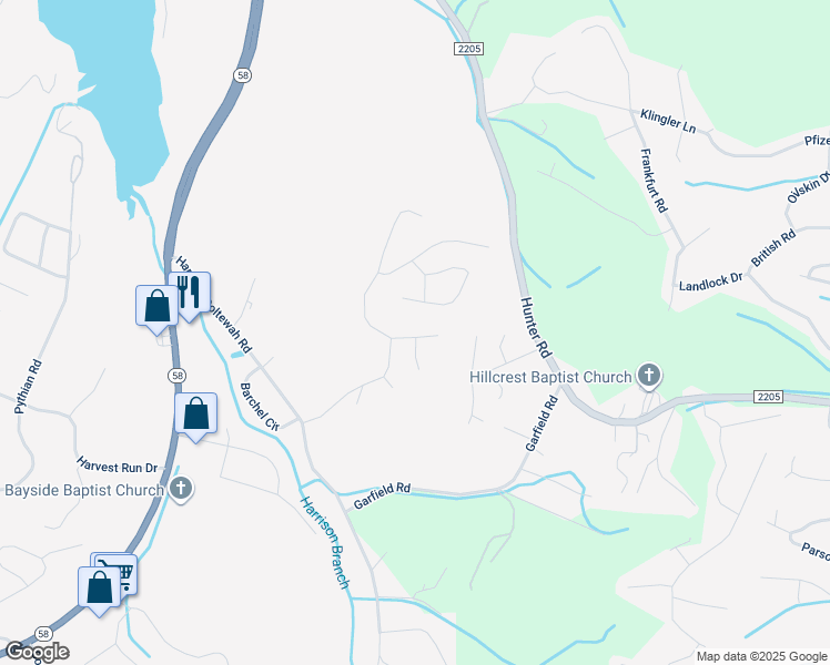 map of restaurants, bars, coffee shops, grocery stores, and more near 7013 Glacier Lane in Harrison