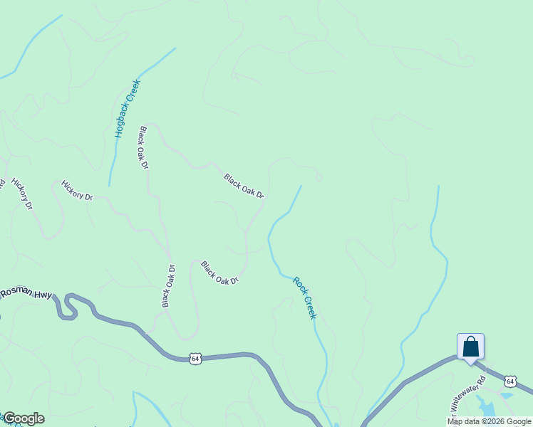 map of restaurants, bars, coffee shops, grocery stores, and more near 1376 Black Oak Drive in Sapphire