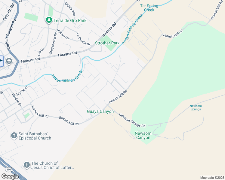 map of restaurants, bars, coffee shops, grocery stores, and more near 420 Coach Road in Arroyo Grande