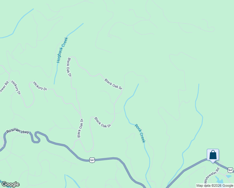 map of restaurants, bars, coffee shops, grocery stores, and more near 1376 Black Oak Drive in Sapphire