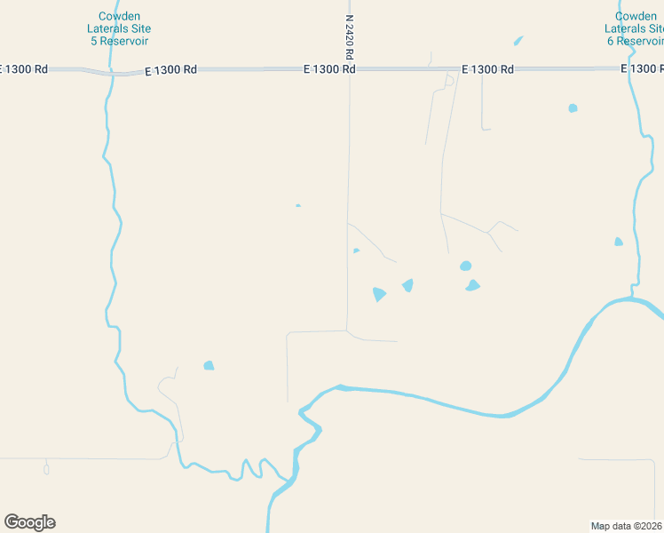 map of restaurants, bars, coffee shops, grocery stores, and more near 13025 North 2420 Road in Carnegie