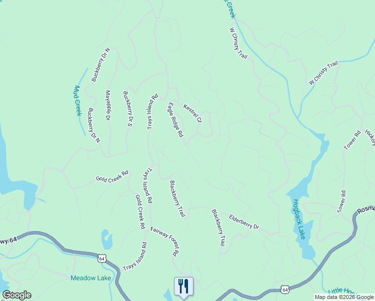 map of restaurants, bars, coffee shops, grocery stores, and more near 374 Eagle Ridge Road in Sapphire