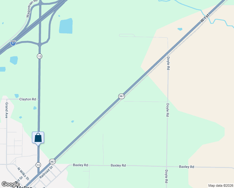 map of restaurants, bars, coffee shops, grocery stores, and more near 4700 Arkansas 367 in McRae