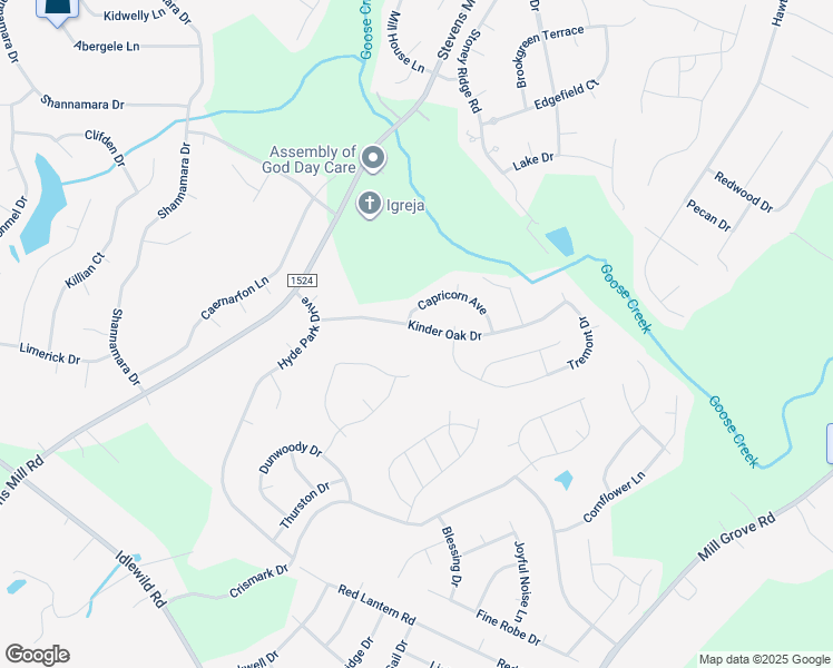 map of restaurants, bars, coffee shops, grocery stores, and more near 2104 Kinder Oak Drive in Indian Trail