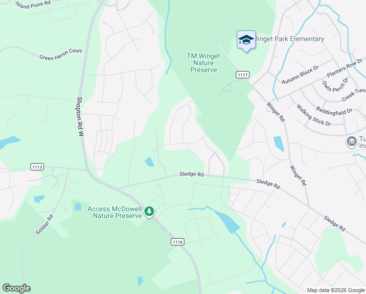 map of restaurants, bars, coffee shops, grocery stores, and more near 14239 Hartwell Farm Drive in Charlotte