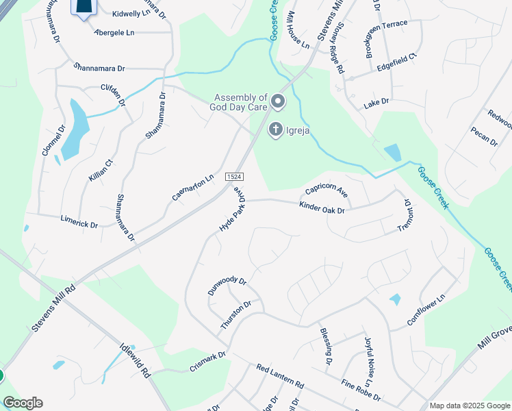 map of restaurants, bars, coffee shops, grocery stores, and more near 1106 Kinder Oak Drive in Indian Trail