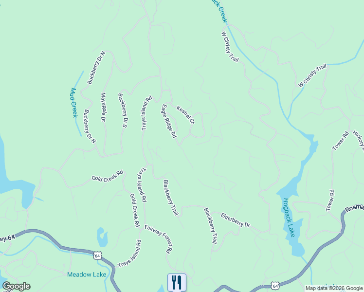map of restaurants, bars, coffee shops, grocery stores, and more near 374 Eagle Ridge Road in Sapphire
