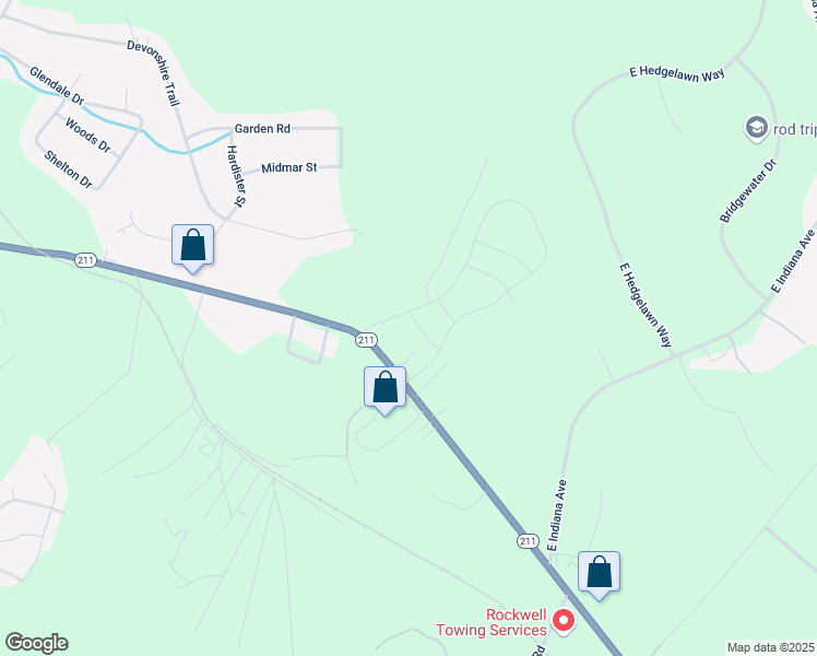 map of restaurants, bars, coffee shops, grocery stores, and more near 406 Thistle Meadow Lane in Aberdeen
