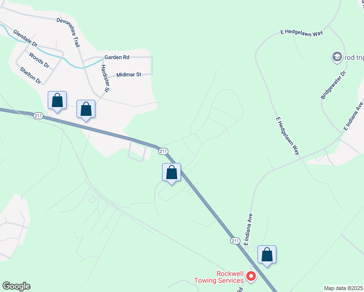 map of restaurants, bars, coffee shops, grocery stores, and more near 406 Thistle Meadow Lane in Aberdeen