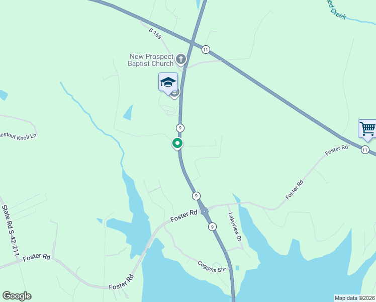 map of restaurants, bars, coffee shops, grocery stores, and more near 9080 South Carolina 9 in Inman