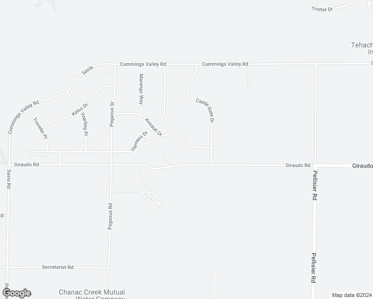 map of restaurants, bars, coffee shops, grocery stores, and more near 27100 Assault Drive in Tehachapi