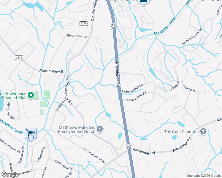 map of restaurants, bars, coffee shops, grocery stores, and more near in Charlotte