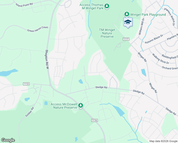 map of restaurants, bars, coffee shops, grocery stores, and more near 14331 Hartwell Farm Drive in Charlotte