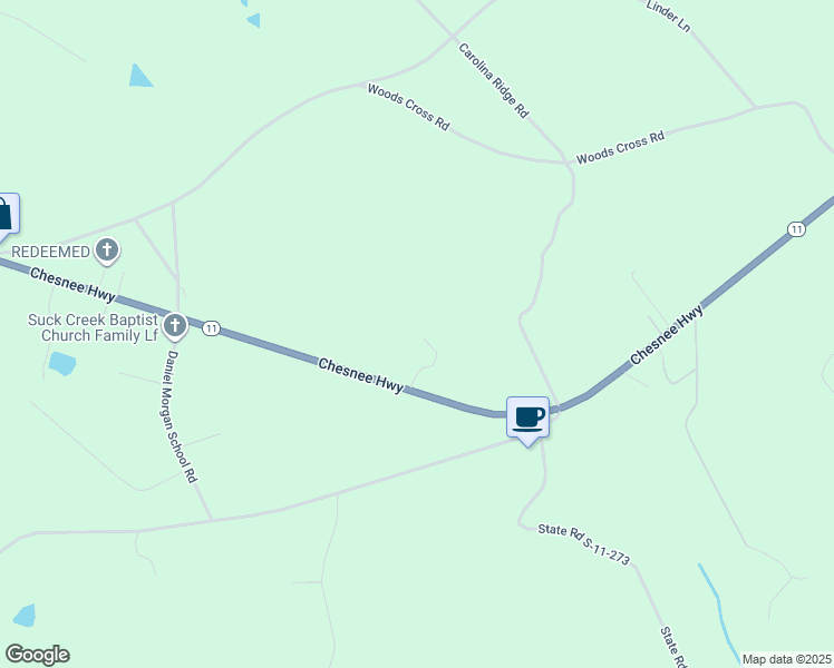 map of restaurants, bars, coffee shops, grocery stores, and more near 2790 Chesnee Highway in Gaffney