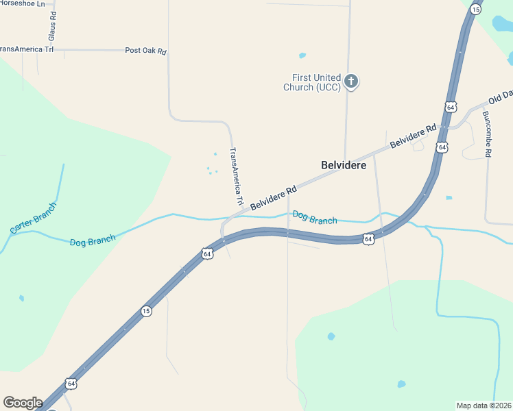 map of restaurants, bars, coffee shops, grocery stores, and more near 686 Belvidere-Kasserman Switch Road in Belvidere