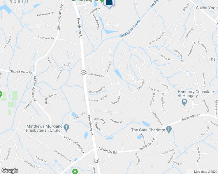 map of restaurants, bars, coffee shops, grocery stores, and more near 6210 Limey Court in Charlotte