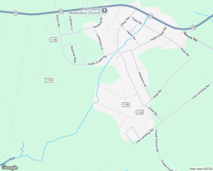 map of restaurants, bars, coffee shops, grocery stores, and more near 318 Foxwood Trail in New Bern