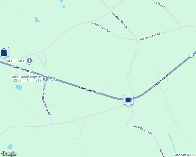 map of restaurants, bars, coffee shops, grocery stores, and more near 2790 Chesnee Highway in Gaffney