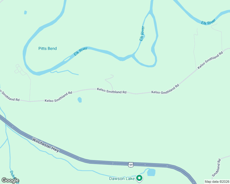 map of restaurants, bars, coffee shops, grocery stores, and more near 225 Kelso-Smithland Road in Kelso